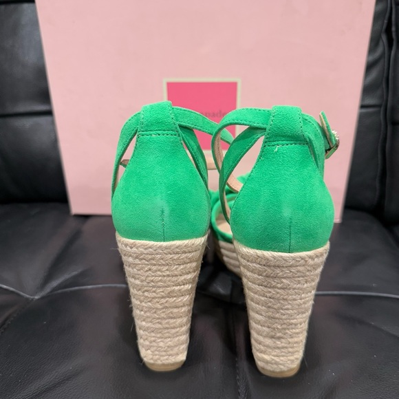 KATE SPADE Tianna Suede Bow Wedge Espadrille Sandal - Picture 3 of 7